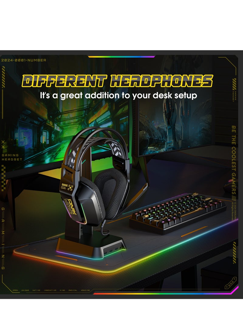 onikuma Wired Gaming Headset LED Lights Smart Control Noise-cancelling Music Headsets  - Image 5