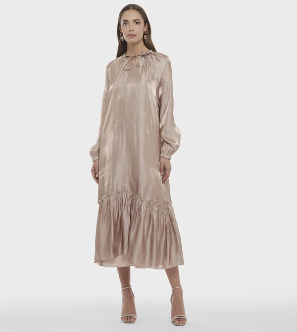 بي سي بي جي BCBG SOLID MAXI DRESS