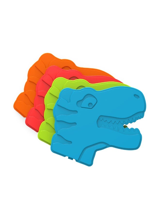 Bentgo Buddies Reusable Ice Packs for Kids  4-Pack, Dinosaur Design  Slim, Non-Toxic, BPA-Free Cold Packs for Lunch Boxes, School, Travel & Snacks - Image 1