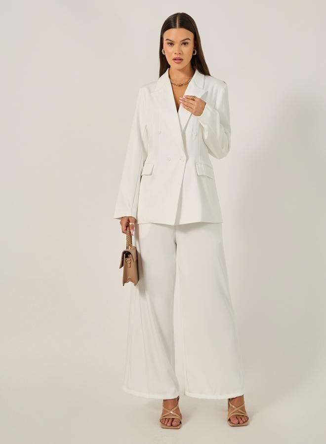 Styli Regular Fit Double Breasted Longline Blazer - Image 2
