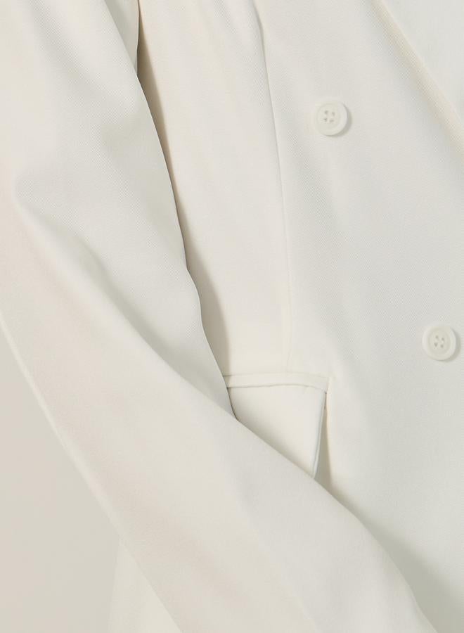 Styli Regular Fit Double Breasted Longline Blazer - Image 4