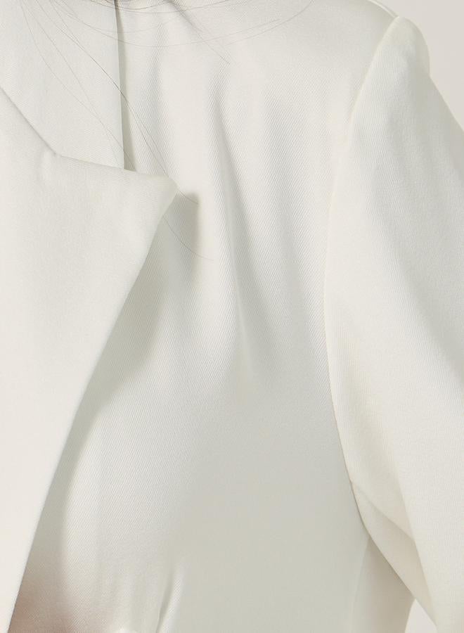 Styli Regular Fit Double Breasted Longline Blazer - Image 3