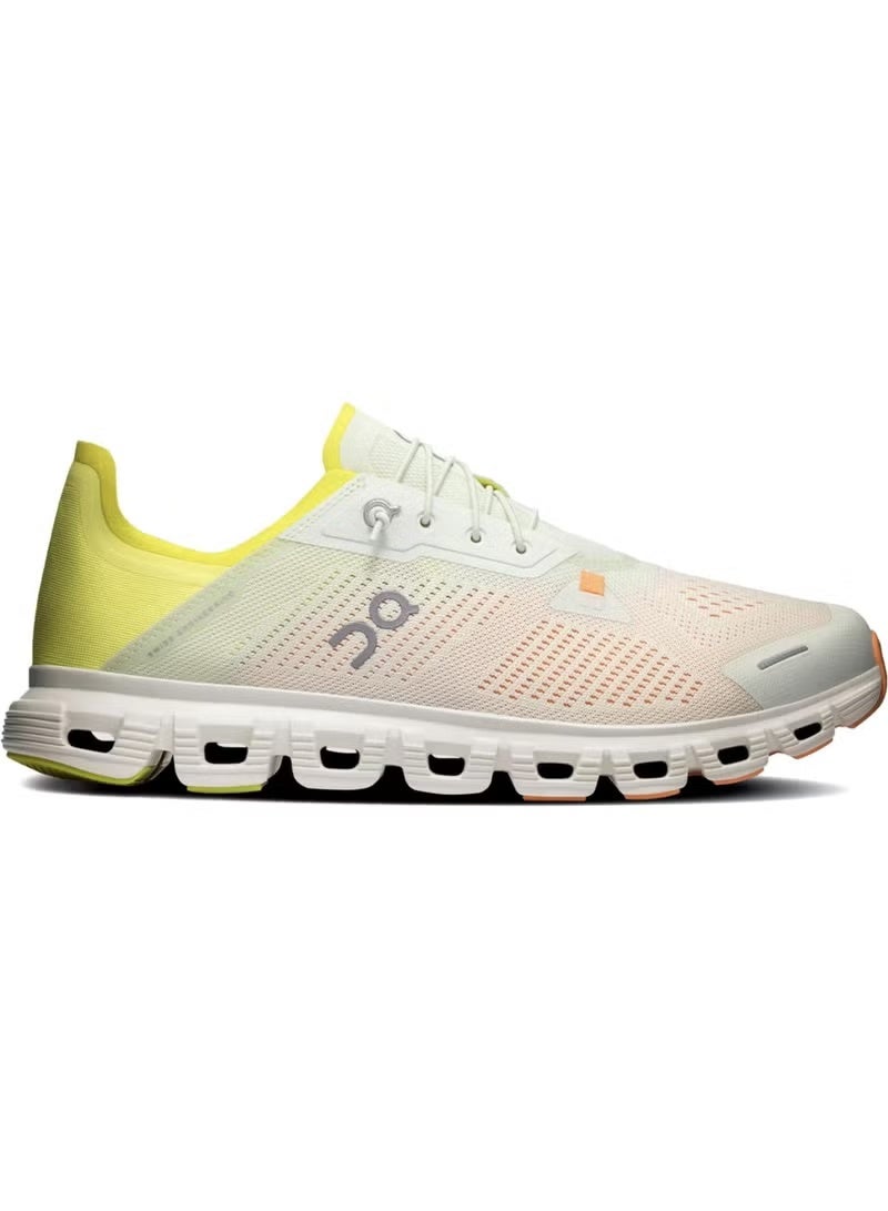 On Running Cloud 5 Sneakers – Undyed White with Yellow | Lightweight Unisex Running Shoes - Image 1