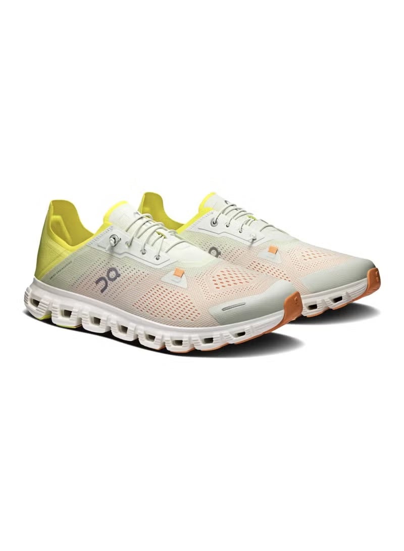 On Running Cloud 5 Sneakers – Undyed White with Yellow | Lightweight Unisex Running Shoes - Image 3