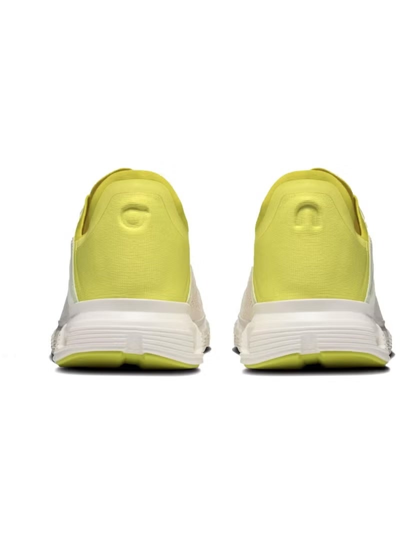On Running Cloud 5 Sneakers – Undyed White with Yellow | Lightweight Unisex Running Shoes - Image 4