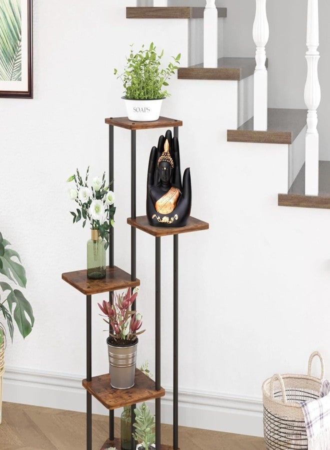 أسينشين تمثال بوذا الذهبي المصنوع يدويًا من خشب النخيل، قطعة ديكور مثالية لعيد ديوالي، هدية رائعة للمنزل، هدية مميزة لغرفة المعيشة، ديكور غرفة الصلاة، قطعة فنية من مادة البولي ريزين لتزيين المنزل (أسود) - Image 3