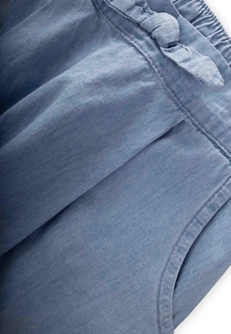Cigit Cigit Pleated Boyfriend Jeans Trousers Age 1-5 Ice Blue