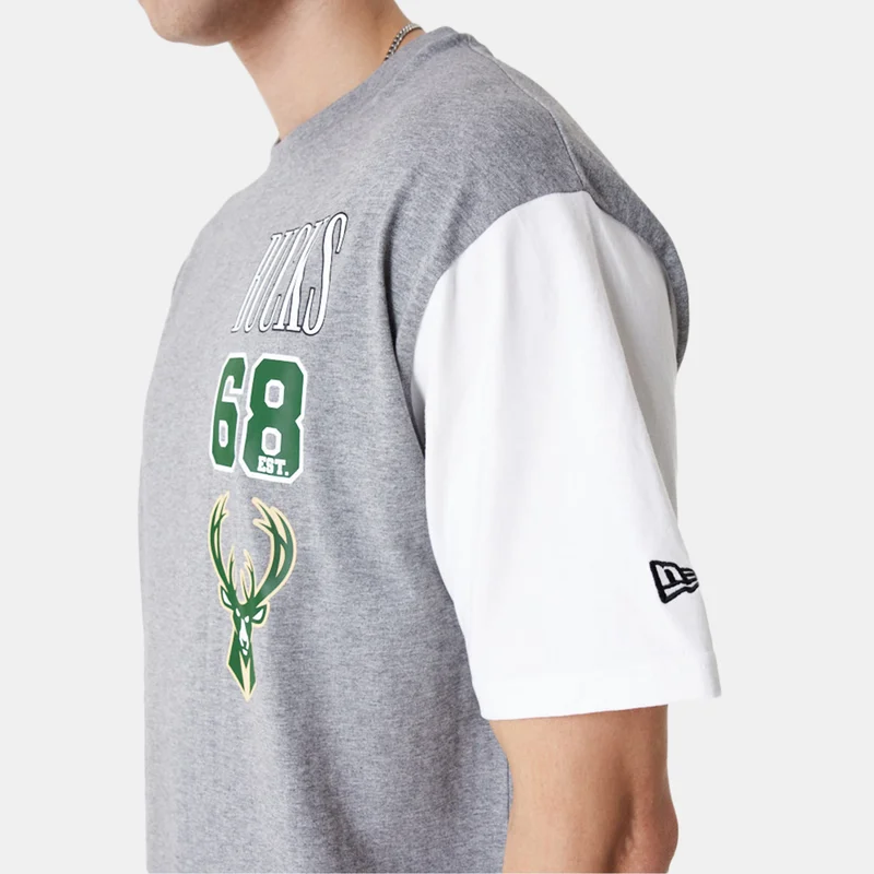 NEW ERA Men's Milwaukee Bucks NBA T-Shirt