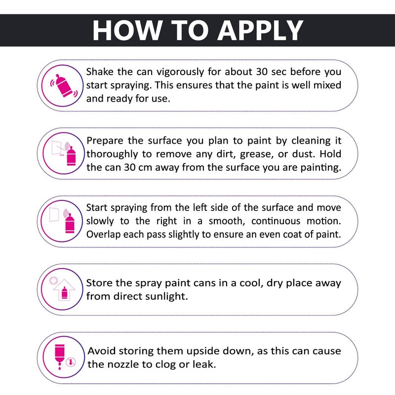 Kingston طلاء أكريليك رذاذ متعدد الأسطح طلاء DIY للمعادن، الخشب، الجدران – علبة 400 مل - 1 قطعة (رمادي فاتح) - Image 5