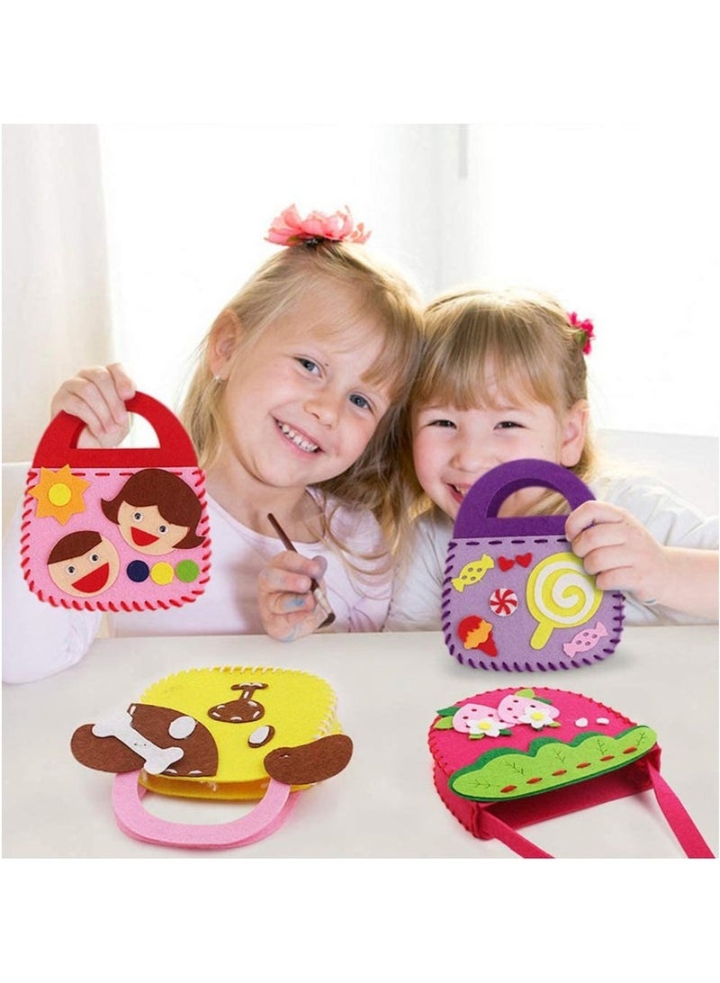 Mr. Penda 6 Pack Children Sewing Kit, Childrens Sewing Kits for Beginners, Kids Beginners Felt Craft Kit, Fabric DIY Crafts Handbag (6 Patterns)  - Image 5