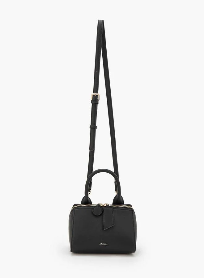 سيليست Animal Print Crossbody Bag With Button Closure