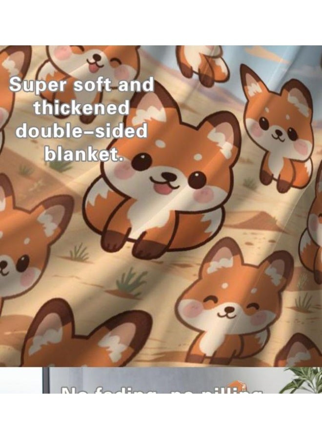 عام بطانية رقيقة من الفانيلا (حرارة ومريحة، ومناسبة للنوم واستخدام اللعبة والغبار والرمل) 150 سم * 200 سم - 435 - Image 5