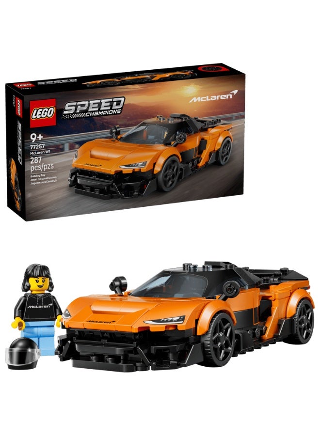 ليغو LEGO Speed Champions McLaren W1 Super Car 77257 Building Set, 287 Pieces, Ages 9+ - Image 1
