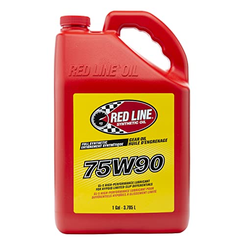 Red Line زيت جير صناعي Red Line 57905 75W90 GL-5 للاستخدام في التفاضلات المحدودة الانزلاق - 1 جالون - Image 1