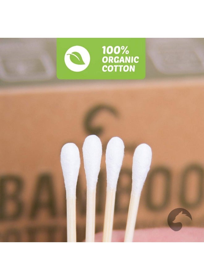 EcoFox Bamboo Cotton Swabs 500 Count | Biodegradable & Organic Wooden Cotton Buds | Double Tipped Ear Sticks | 100% Eco-Friendly & Natural | Perfect for Ear Wax Removal, Arts & Crafts, Removing Dust & Dirt…  - Image 4