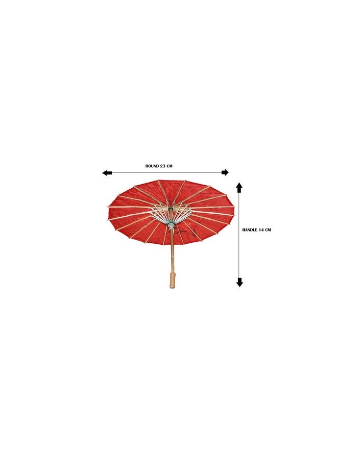 Kaku Fancy Dresses Japanese Umbrella Accesory For International Costume -Multicolor, Free Size, For Unisex - Image 4