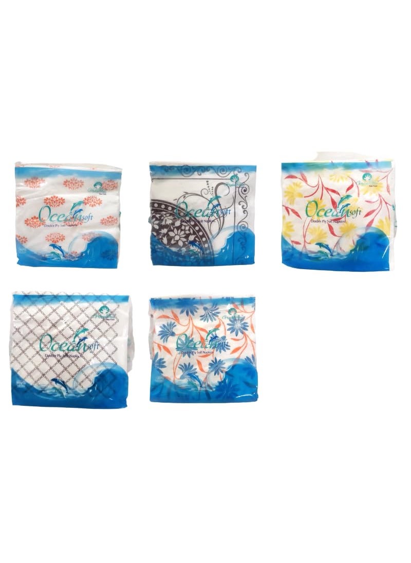 Green Tree Green Tree Ocean Soft 2Ply Printed Tissue Paper Size 33x33 cm 50 TissuePack 5  - Image 1