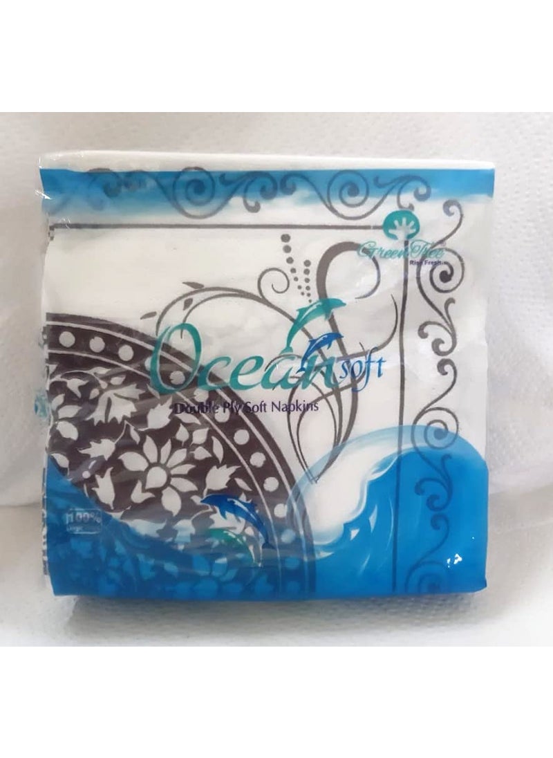 Green Tree Green Tree Ocean Soft 2Ply Printed Tissue Paper Size 33x33 cm 50 TissuePack 5  - Image 2
