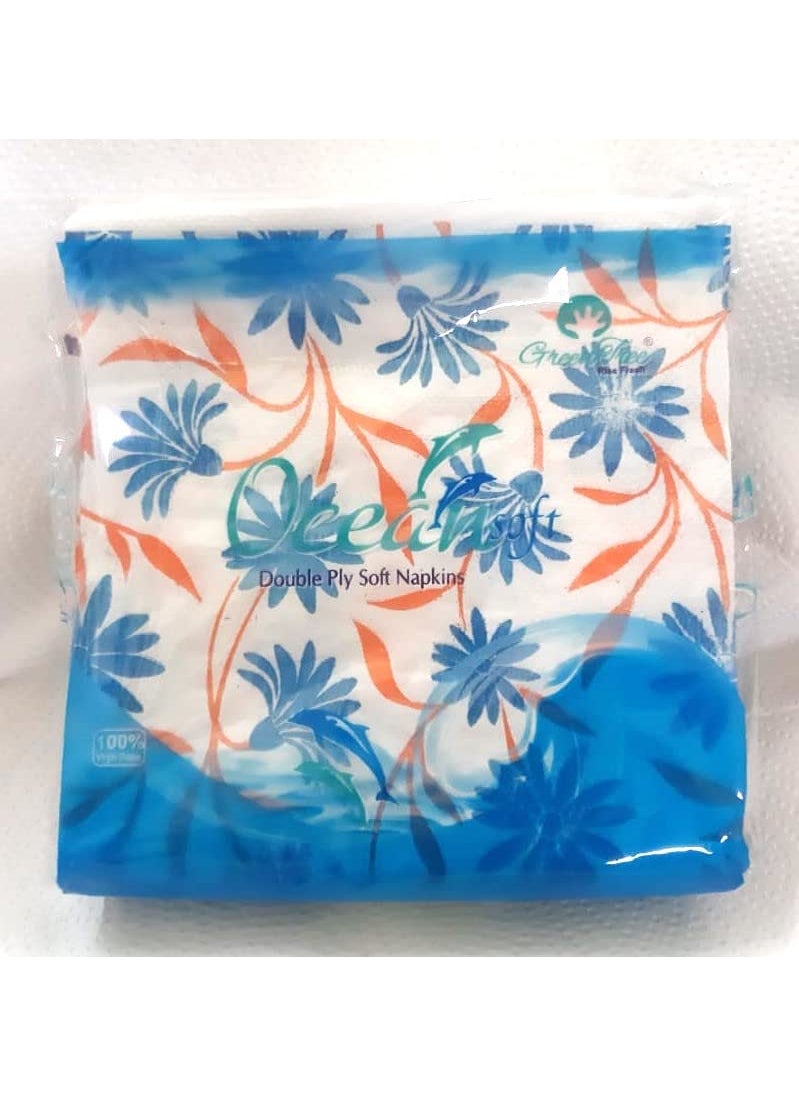 Green Tree Green Tree Ocean Soft 2Ply Printed Tissue Paper Size 33x33 cm 50 TissuePack 5  - Image 5