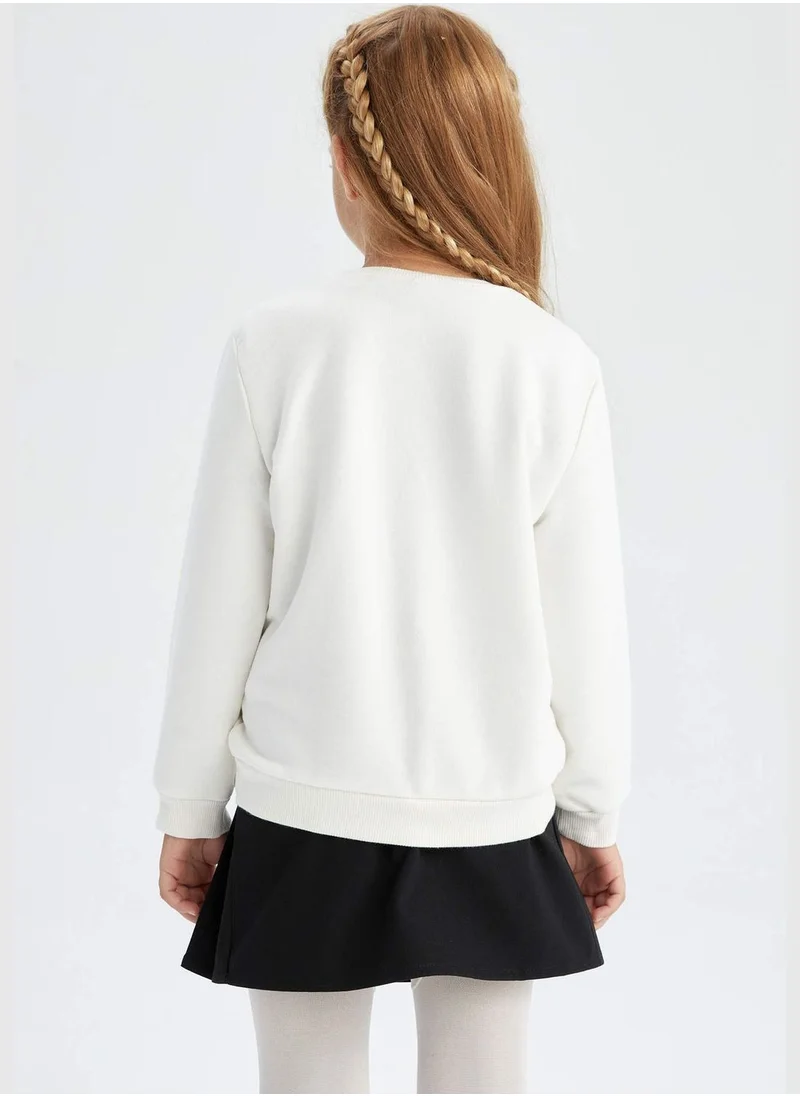 DeFacto Long Sleeve Crew Neck Sweater