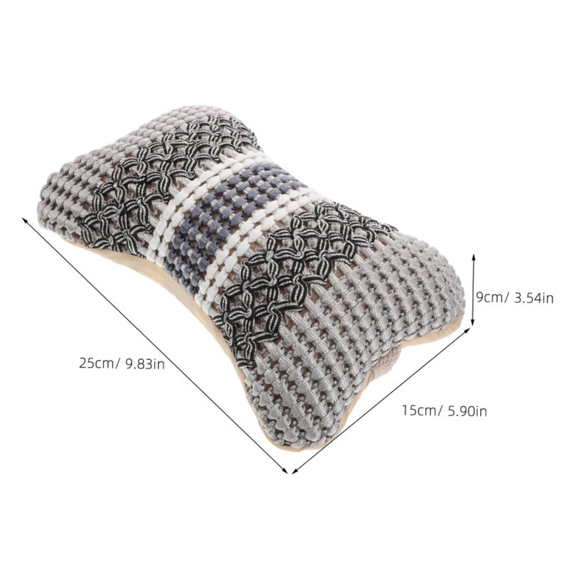 Breathable Ice Car Neck Pillow Ergonomic Summer Comfort Relieves Neck Fatigue Black - Image 3