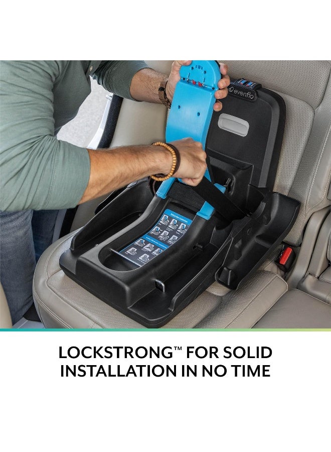 evenflo مجموعة مقعد السيارة وعربة الأطفال شيفت دوال رايد مع تخزين كاريال (سيلفا بينك) - Image 4