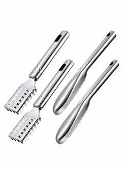 Excefore Fish Scaler Brush Fish Scaler Remover with Stainless Steel Sawtooth Easily Remove Fish Scales-Cleaning Brush Scraper Kitchen Tool Fish Scale Scraper Brush Scales Skin Remover  - Image 1