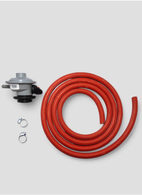 Gas Regulator 50 bar Domestic With 2-meter high pressure pipe and 2 hose clamps