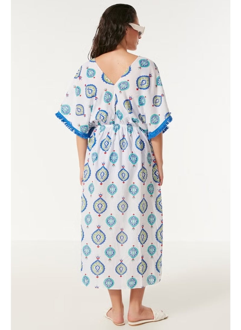 C&city Pareo Beach Dress 22226 White - Image 5