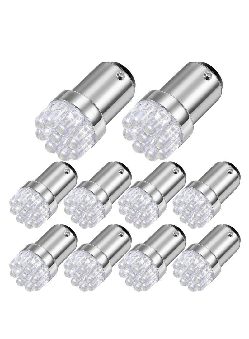 Marine LED Replacement Bulb, Boat Navigation Lights BA15D LED Bulb for Boat Lights Bow Stern Marine LED Replacement Boat Accessories Also suitable for motorcycle turn signals (12V 10 Pieces) - Image 1