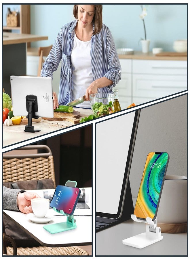 HOTEMIA Cell Phone Stand,Adjustable Foldable Phone Stand for Desk Taller iPhone Stand Compatible with All Smart Phone Desk Accessories (Pink) - Image 4