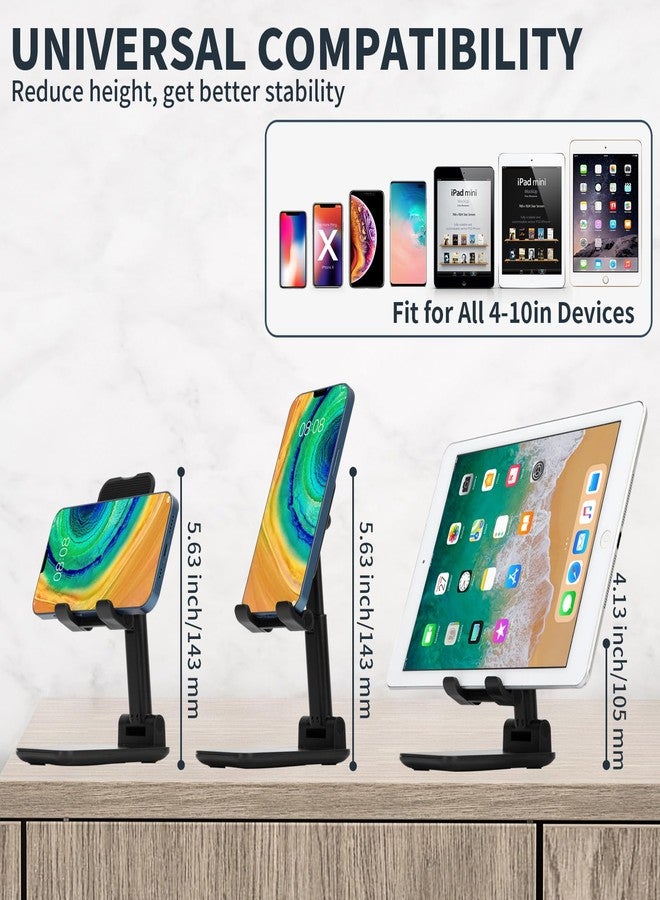 HOTEMIA Cell Phone Stand,Adjustable Foldable Phone Stand for Desk Taller iPhone Stand Compatible with All Smart Phone Desk Accessories (Pink) - Image 2