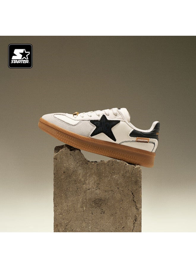 Starter [celebrity Style] 2025 Heavyweight New T-toe Suede Casual Uni Dexun Shoes, White, Size 40 - Image 3