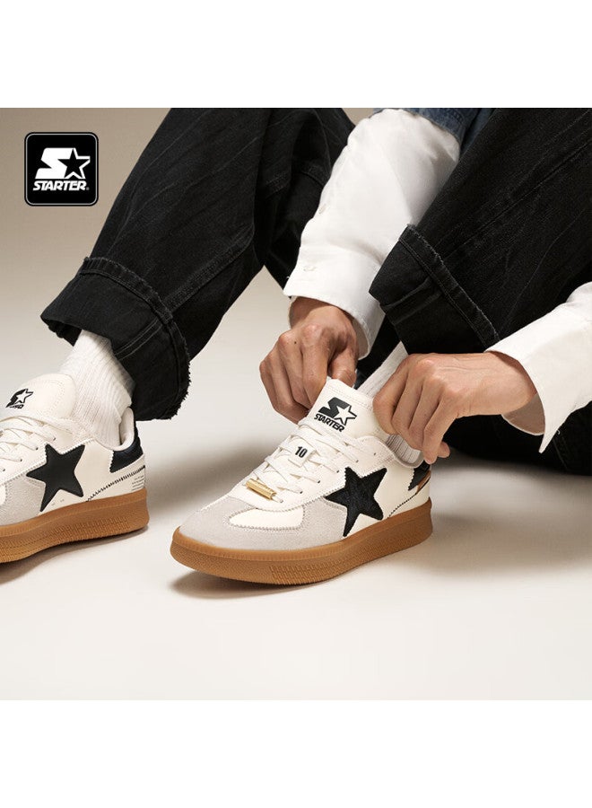 Starter [celebrity Style] 2025 Heavyweight New T-toe Suede Casual Uni Dexun Shoes, White, Size 40 - Image 4