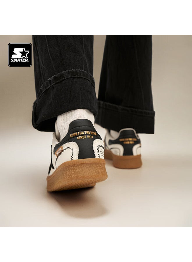 Starter [celebrity Style] 2025 Heavyweight New T-toe Suede Casual Uni Dexun Shoes, White, Size 40 - Image 5