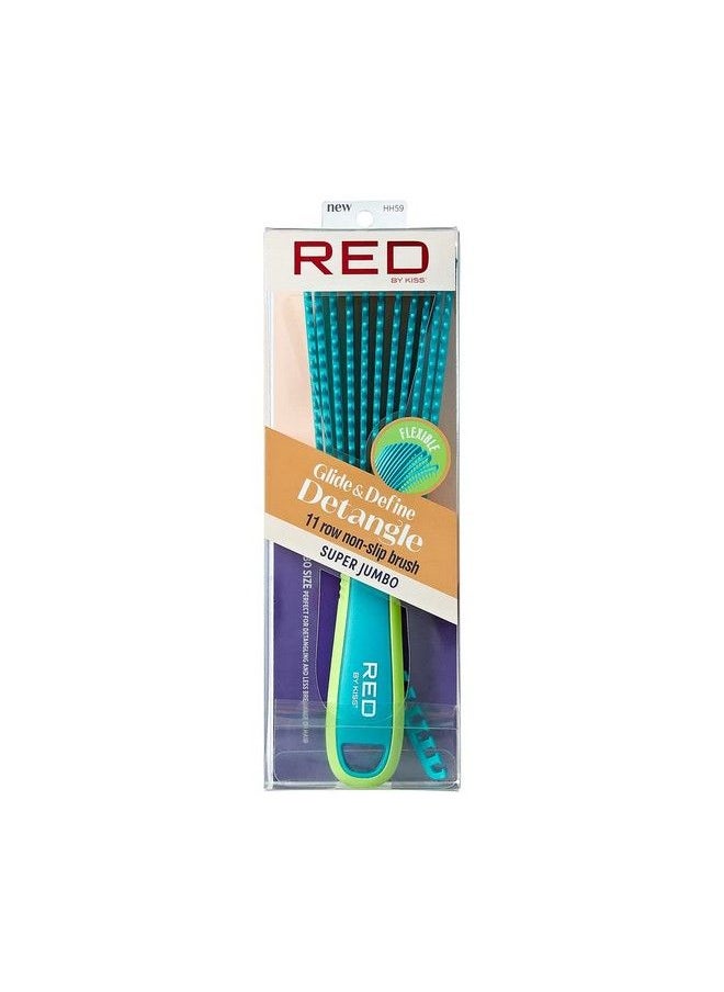 Red by Kiss Glide & Define Nonslip Detangling Brush For Natural Hair (Super Jumbo)  - Image 2