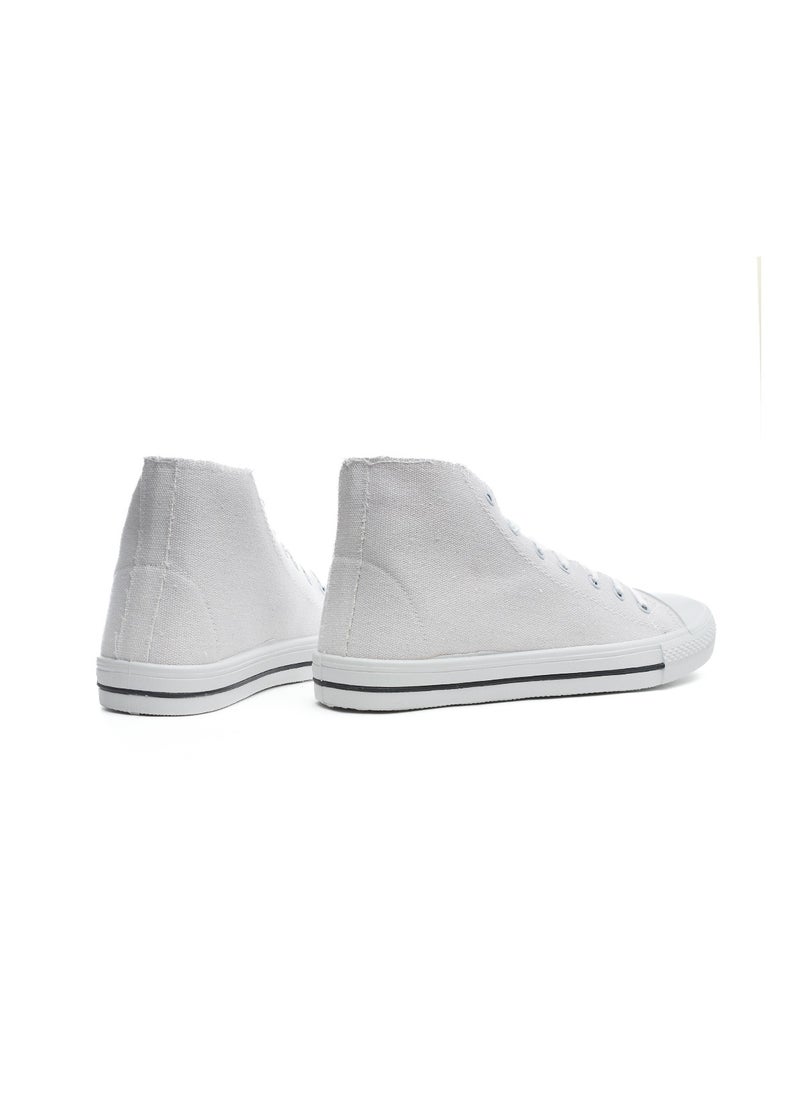 Desert - Basic Lace-Up Knit Flat Sneakers For Men - Image 1