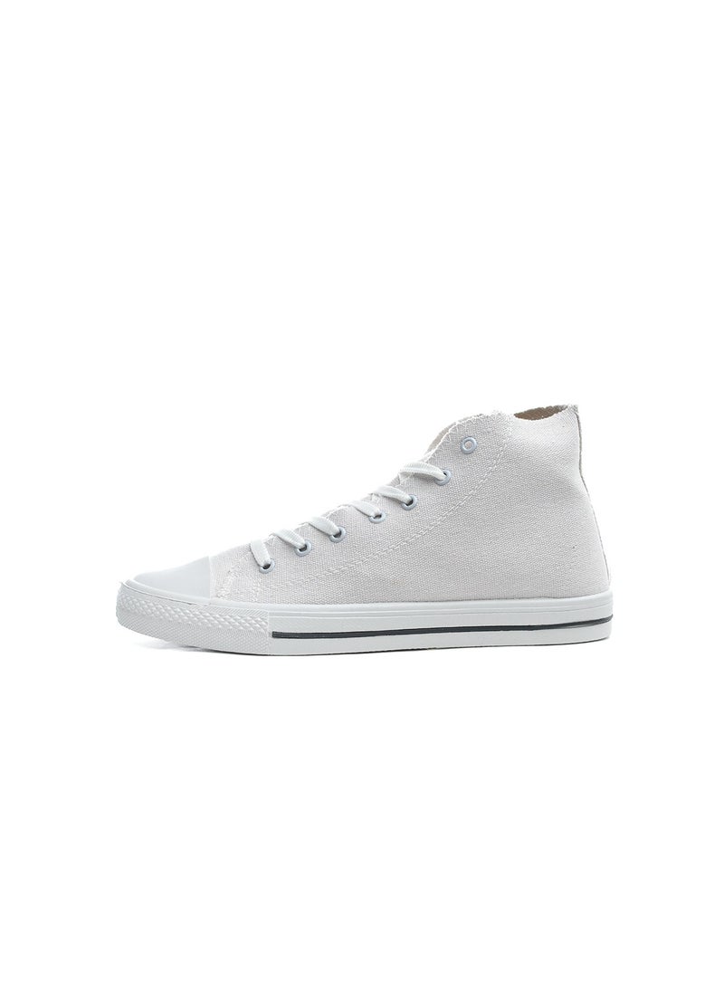 Desert - Basic Lace-Up Knit Flat Sneakers For Men - Image 1