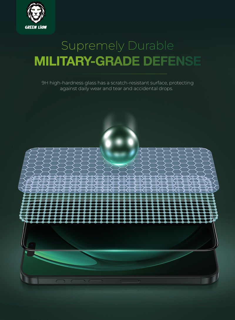 GREEN LION iPhone 16 Pro Max Screen Protector / Diego Pet Privacy Full Curved Glass / Anti Peeping / Anti Fingerprint / Anti Scratch / Anti Shatter Soft Edge / Grease Resistance / Highly Responsive - Black Edge/Privacy - Image 2