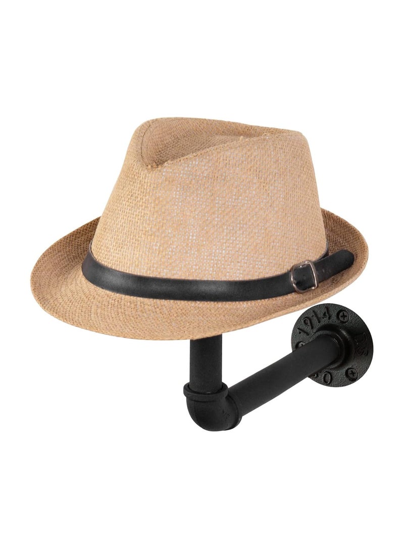 Weekend Hunters Weekend Hunters Multi Functional Motorcycle Helmet Holder with Wood Top Jacket Laptop Bag Hanger Hat Hanger Wall Mount for Home Office Showroom  - Image 1