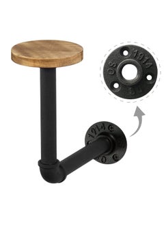 Weekend Hunters Weekend Hunters Multi Functional Motorcycle Helmet Holder with Wood Top Jacket Laptop Bag Hanger Hat Hanger Wall Mount for Home Office Showroom  - Image 4