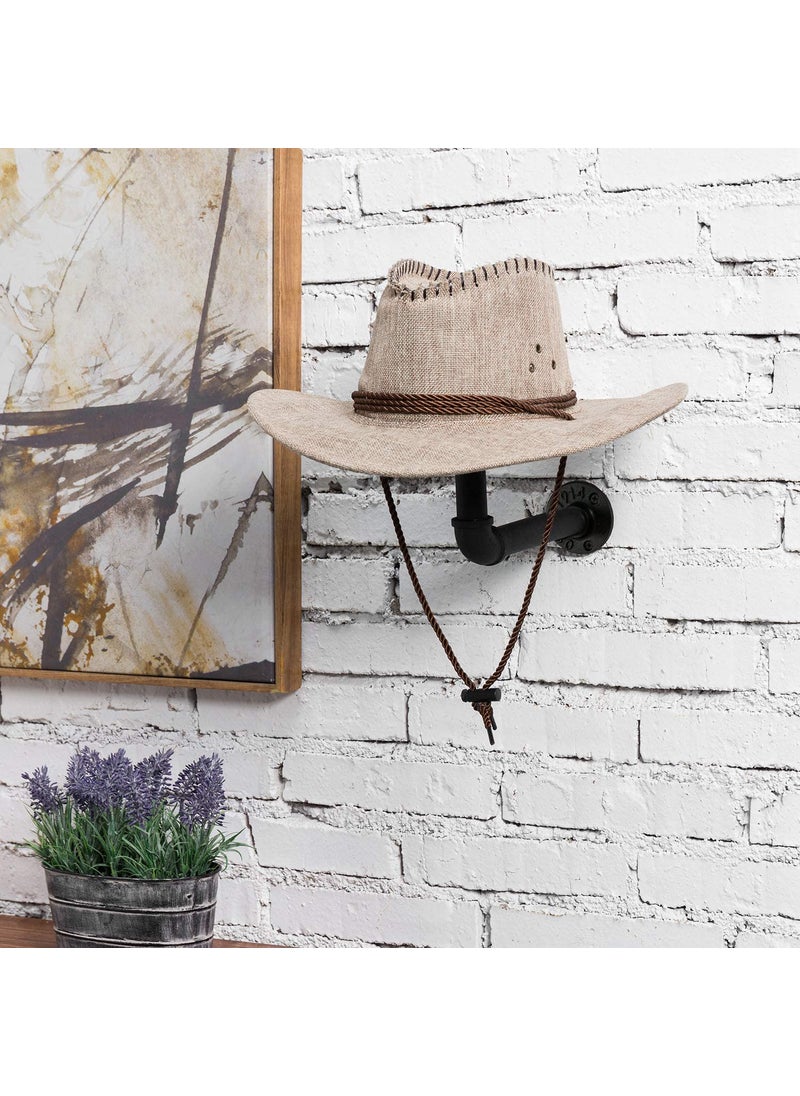 Weekend Hunters Weekend Hunters Multi Functional Motorcycle Helmet Holder with Wood Top Jacket Laptop Bag Hanger Hat Hanger Wall Mount for Home Office Showroom  - Image 3
