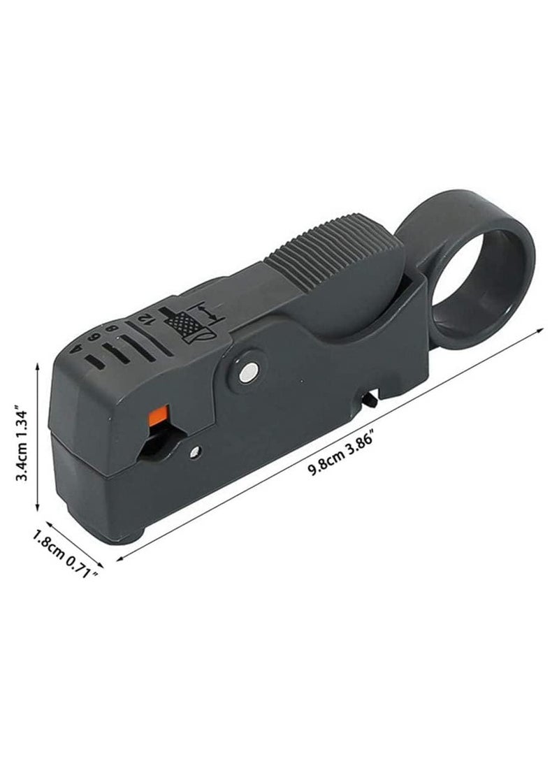 Oubao New Rotary Coax, Cable Stripper (2-Blades Model), Adjust Blades‘ Depth For RG-58 (3C2V), RG6 (5C2V), RG59/62 (4C2V), RG-174 (HT-332D), Model : 332B  - Image 3