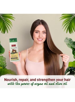 BIOBLAS BIOBLAS Argan Oil & Organic Olive Oil Shampoo for Women & Men - Hydrating, Repairing, Strengthening Hair Growth Shampoo - Hypoallergenic, Paraben & Dye Free - All Hair Types - 12 Oz  - Image 3