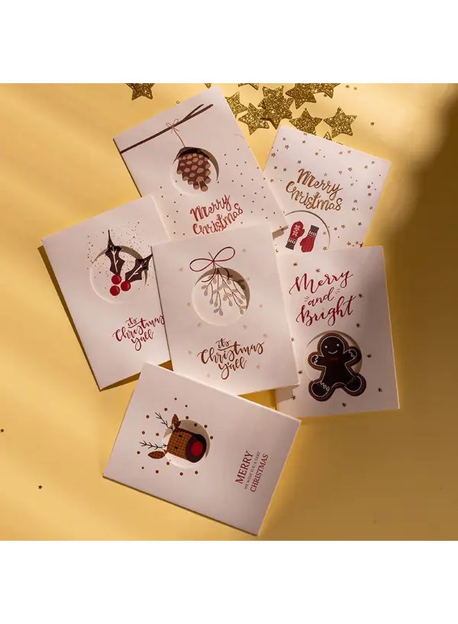 بطاقات التهنئة النوردية ثلاثية الطي مع ظروف - موديل F - 3 تصميمات - ورق فاخر - Image 2