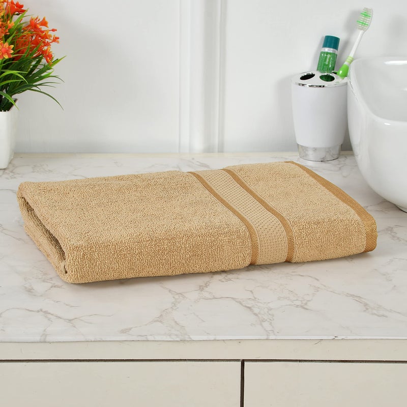 FRESH FROM LOOM Ultra-Premium 100% Pure Cotton 500 GSM Towels for Bath | Men & Women Bath Towel Set | Soft Skin Friendly & Hypoallergenic | High Water Absorber | Quick Dry (27 x 54 Inch | Brown) 1pc - Image 2