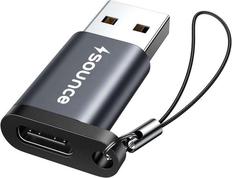 Sounce USB 3.0 OTG to USB Type C Adapter Portable Peripherals High-Speed Data Transfer, Compatible and Works with Laptops, Tablets, Smartphone, Chargers and More Devices - Image 1
