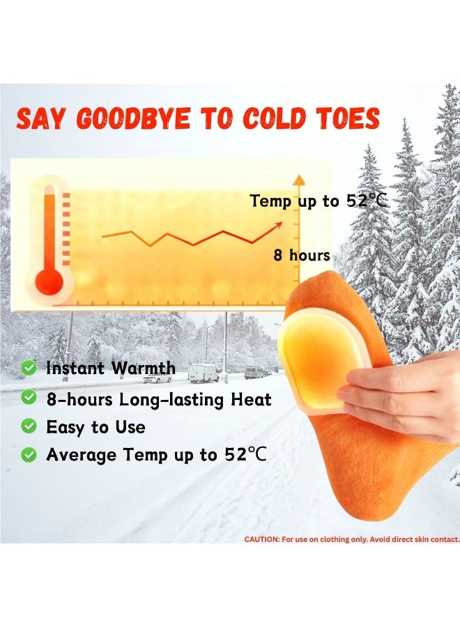 **مدفئات أصابع القدم للاستخدام لمرة واحدة - دفء يدوم حتى 8 ساعات**   **مدفئات قدم لاصقة تنشط بالهواء - عديمة الرائحة ورفيعة جدًا**   **مثالية للعمل الشتوي، الرياضة، والأنشطة الخارجية**   **5 أزواج (10 قطع)** - Image 3