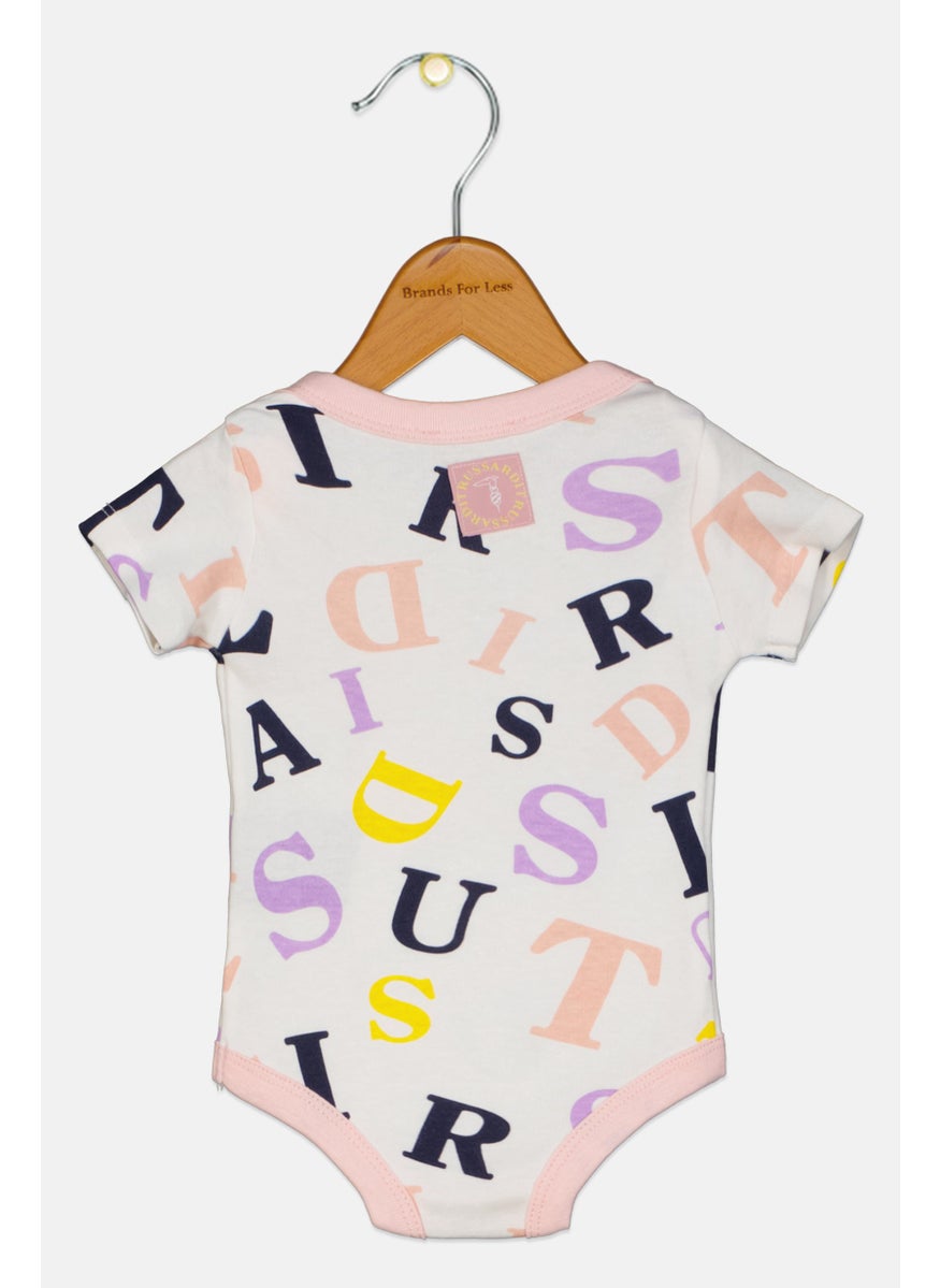 TRUSSARDI Toddlers Girl Allover Printed Bodysuit, Multicolor  - Image 2