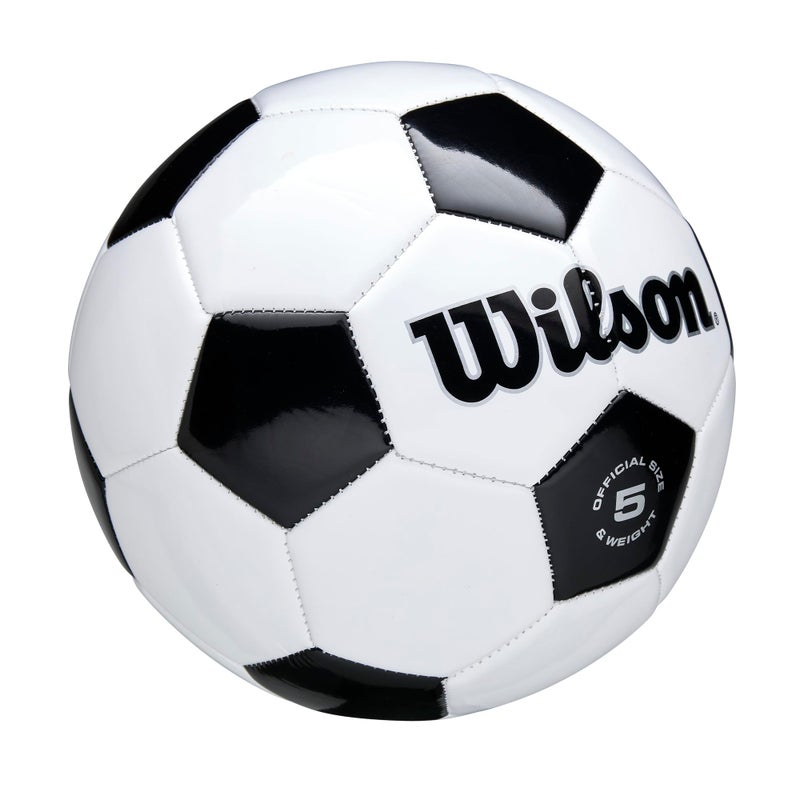 WILSON Traditional Soccer Ball - Size 5, Black/White - Image 2